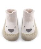 Toddler Sock Shoes Cute Baby First Walking Shoes Soft Sole with Grips for Boys Girls 12-18 Months Beige - Buy Online on SooperMarket.com