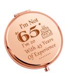 65th Birthday Compact Mirror - Funny Gift Ideas for Women, Grandma, Mom - 1957 Birthday Decorations - Travel Makeup Mirror - Buy Online on SooperMarket.com