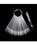 JIHUOO 100pcs Nail Art Tips - Clear Nail Display & Practice Tips for Polish Color Swatches - Ideal for Nail Enthusiasts & Professionals - Buy Online on SooperMarket.com