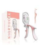 Electric Heated Eyelash Curler Kit - Professional Hot Lash Therapy Tool Rechargeable & Battery Powered Perfect for All Eye Types - Cotton Candy White - Buy Online on SooperMarket.com