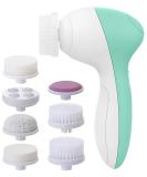 Facial Cleansing Brush Set with 7 Heads | Electric Face Scrubber for Exfoliating and Cleansing | Spin Cleanser for Oily, Mixed, Normal, Dry Skin (Opal) - Buy Online on SooperMarket.com