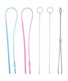 Sewing Loop Kit - 6 Pieces | Loop Turner Hook, Drawstring Threader, Metal Tweezers, Long Turner Tool | DIY Knitting Accessories - Buy Online on SooperMarket.com