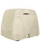 Explore Land 600D Waterproof Golf Cart Cover - Universal Fit for 2 Passenger Golf Carts - Light Tan - Buy Online on SooperMarket.com