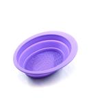 Freetune Foldable Shaving Bowl - Silicone Rubber Pocket Size Durable & Flexible - Ideal for Travel in Violet - Buy Online on SooperMarket.com