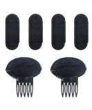 NAIHOD 6 Pcs Volume Hair Base Set Puff Hair Head Cushion Styling Insert Braid Tool Invisible Fluffy Hair Pad Bump up Comb Clip Sponge Bun Hair Pad Fluffy Hairstyle Tools Accessories for Women Girl - Buy Online on SooperMarket.com