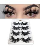 Mikiwi 25mm Lashes, Dramatic 6D Faux Mink Lashes, Fluffy Volume Eyelashes, Thick Crossed Lashes, Long Faux 25mm Mink Lashes (6D4-05) 6D05/25MM - Buy Online on SooperMarket.com
