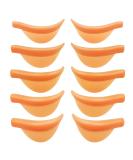 PERMANIA Silicone Curler Pad 10Pcs/5 sizes for Lash Perm Kit - Reusable Soft C & D Curls Eyelash Lifting Rod - Orange Lash Lift Pads - Buy Online on SooperMarket.com