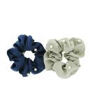 Axy XXL Scrunchie Hair Tie Set with Pearls - 2x Fabric Braid Ties & Rubber Bands for Stunning Hairstyles - Hair Accessories Set of 15 - Buy Online on SooperMarket.com