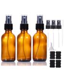Buy Liyuabu 60ml Brown Spray Bottles - Refillable Travel Perfume & Essential Oil Containers | Set of 3 Fine Fog Nozzle for Aromatherapy Hair & Cleaning - Buy Online on SooperMarket.com