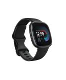 Fitbit Versa 4 Fitness Smartwatch with Daily Readiness, GPS, 24/7 Heart Rate, 40+ Exercise Modes, Sleep Tracking and more, Black/Graphite, One Size (S & L Bands Included) - Buy Online on SooperMarket.com