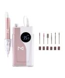 M - Ying Yang Brushless Nail Drill | 35K RPM Wireless Nail Art Tool | Ultra Quiet 85W Aluminum Alloy (Rose Gold - Buy Online on SooperMarket.com