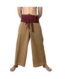SUMALEE 2 Tone Thai Fisherman Pants for Men & Women - Versatile Yoga & Martial Arts Trousers with Pirate & Samurai Style - Buy Online on SooperMarket.com