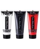 Go Ho Clown White Black Red Face Body Paint (6 oz) - Non-Toxic Water-Based Makeup for Halloween, Cosplay & Dress Up - Buy Online on SooperMarket.com
