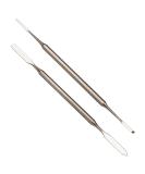 Osinee 2PCS Professional Stainless Steel Makeup Spatula Set - Essential Cosmetic Tools for Eyeshadow Nail Polish Wax & Foundations - Buy Online on SooperMarket.com