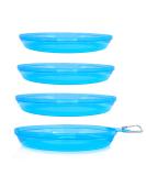 Sun Company Zero Plates - 4-Pack Stackable Nesting Plates for Camping | Dishwasher-Safe Dinnerware for Backpacking & RV | Space-Saving Travel Mess Kit (Blue Ice) - Buy Online on SooperMarket.com