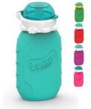 Squeasy Snacker (Water) 160 ml silicone reusable for compotes and purees free from BPA PVC and phthalates - Buy Online on SooperMarket.com