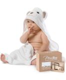 Premium Organic Bamboo Baby Hooded Towel | Ultra Soft & Hypoallergenic Baby Towels for Infant & Toddler | Perfect Baby Gift - Buy Online on SooperMarket.com
