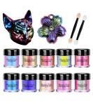 OSBANG Chameleon Mica Powder - Color Shift Pigment for Epoxy Resin, Soap Making, Bath Bombs - 10 Colors (0.1oz/jar) - Buy Online on SooperMarket.com