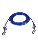 CTOPOGO 10FT /16FT /33FT-Dog Tie Out Cables Pets Tie-Out Linen Tie-Out cable heavy dogs Dogs chain linen for dogs up to 125 lbs pets lead for small /medium size (5m blue) 5m blue - Buy Online on SooperMarket.com