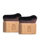 BS-MALL Self Tanning Body Brush Set | Eco-Friendly Bamboo Handles Ultra-Soft Bristles | Perfect for Face & Body Application | Travel-Friendly Makeup Brushes - Buy Online on SooperMarket.com