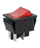 Baomain Red Light DPST ON/Off Boat Rocker Switch 16A/250V UL TUV Listed - 1 Pack - Buy Online on SooperMarket.com