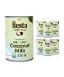 Fiesta Tropicale Organic Coconut Milk - Unsweetened Full-Fat 13.5 oz Cans (6 Pack) - Buy Online on SooperMarket.com