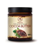 Cocoa butter 100g glass - South Africa - cocoa butter unaffected - native pure & natural - cocoa butter for lip care - stretch marks - hair - body butter 100 g (1 Pack) - Buy Online on SooperMarket.com