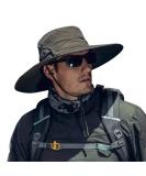 Cooltto Wide Brim Sun Hat - Waterproof Breathable for Fishing, Hiking, Camping | Army Green - Buy Online on SooperMarket.com
