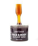 Parissa 100% Natural Face & Body Sugar Wax for Sensitive Skin - At-Home Waxing Kit with Chamomile Sugar Wax - Includes 20 Epilation Strips and 3 Wooden Spatulas - Buy Online on SooperMarket.com
