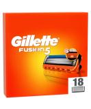 Gillette Fusion 5 razor blades for razors 18 replacement blades for wet razors for men with 5-blade Made in Germany 18 blades - Buy Online on SooperMarket.com