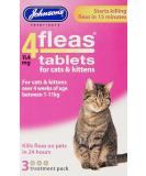 Johnsons Veterinary Products 4Fleas Tablets for Cats and Kittens Pack of 3 - Buy Online on SooperMarket.com