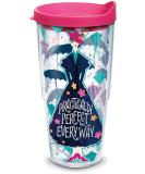 Tervis Disney Mary Poppins Returns 24oz Insulated Tumbler - Fuschia Lid, Clear Wrap | Official Licensed Product - Buy Online on SooperMarket.com