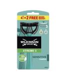Wilkinson Sword Xtreme 3 Sensitive Disposable Razors - 6 Count Black 6 Count (Pack of 1) - Buy Online on SooperMarket.com