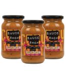 Sauce Shop - Golden Coconut Curry Simmer Sauce Pack of 3 - Indian Cooking Sauce - 3x 360g Glass Jars - Buy Online on SooperMarket.com