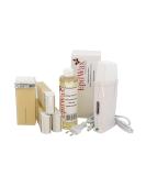 Epilwax Royal Complete Epilation Kit - Professional Wax Warmer 4 Roll-On Wax (100ml Vanilla) 100 Epilatory Strips & 250ml After Epilation Oil | International Shipping Available - Buy Online on SooperMarket.com
