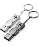 Usysgt Emergency Calls Signal Pipe - 2 Loud Safety Pipes with Key Rings for Dog Walking Training & Outdoor Adventures - Buy Online on SooperMarket.com