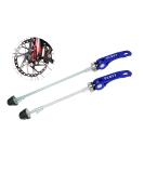 PLATT Bike Wheel Hub Skewers - Blue MTB Quick Release Skewers for Road, Mountain, BMX Bikes (1 Pair) - Buy Online on SooperMarket.com
