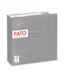 Fato Disposable Paper Napkins - 50 Pack 33x33cm Gray 2-Layer Perfect for Lunch & Buffets 100% Pure Cellulose FSC Certified - Buy Online on SooperMarket.com