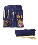 Yazzii Knitting Needles Case - Navy | Travel Organizer for Knitting Needles - Buy Online on SooperMarket.com