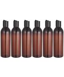 Minkissy Shampoo Dispenser 6pcs 250ml Portable Travel Bottles Plastic Refillable Bottles Plastic Squeeze Bottle with Disc Cap for Shampoo Lotion (Brown Bottle) Travel Size Toiletries - Buy Online on SooperMarket.com