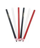 Yoliko Sewing Mark Pencil 6PCS - White/Black/Red - Invisible Erasable Fabric Pencils - For Leather Cut Marks - Student Drawing Tailor Marks - Buy Online on SooperMarket.com