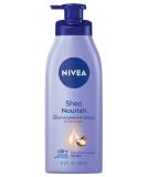 NIVEA Shea Nourish Body Lotion, Dry Skin Lotion with Shea Butter, 16.9 Fl Oz Pump Bottle - Buy Online on SooperMarket.com