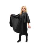 ForPro Poly Chemical Cape, Professional Hair Salon Styling Cape with Adjustable Snap Closure, Black, 58 L x 47 W - Buy Online on SooperMarket.com