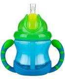 Nuby Two-Handle Flip N' Sip Straw Cup 8oz - Colors May Vary | BPA-Free Straw Sippy Cup - Buy Online on SooperMarket.com