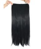 MapofBeauty 23" Long Straight Clip in Hair Extensions Hairpieces (Black) - Buy Online on SooperMarket.com
