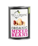 Mr Organic - Mixed Beans 400g - Organic. High in Protein & Fibre - Ready to Eat - Perfect for Salads Stews and Soups - Non-GMO and Gluten-Free 400g (Pack of 1) - Buy Online on SooperMarket.com