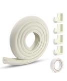 Vicloon Edge Protectors 2 M Foam Safety Strip and 4 Corner Cushion Protector Set Edge Corner Guards for Baby - Milky White - Buy Online on SooperMarket.com