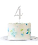 Shop Silver Rhinestone Happy Birthday Cake Topper | Elegant Cake Decoration for Birthdays - Buy Online on SooperMarket.com