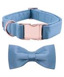 Lionet Paw's Comfortable Silk Blue Dog Collar with Removable Fly for Small Dogs - Neck 25-40cm (1 Pack) - International Shipping Available - Buy Online on SooperMarket.com