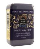 One With Nature Blackberry Pear Dead Sea Mineral Soap  7 Ounce Bar - Buy Online on SooperMarket.com